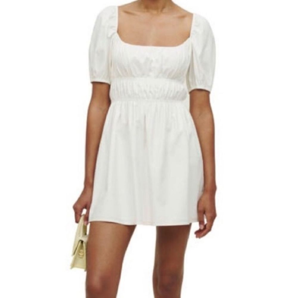 Reformation Woods Mini Dress Ivory Small - Picture 4 of 4
